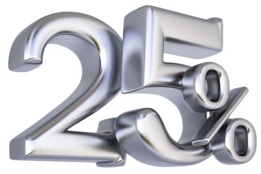 yüzde 25 indirimli gümüş.