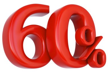 sembol kırmızı yüzde 60 indirim.