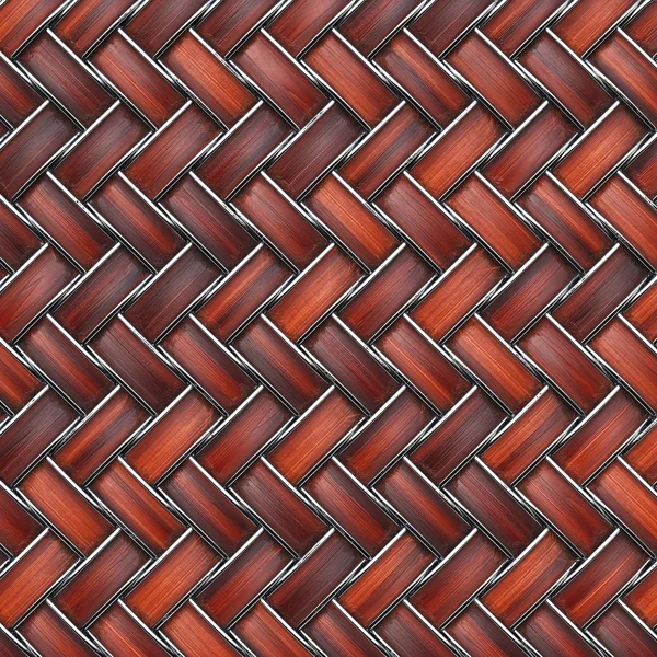 Textura de madeira marrom de vime — Fotografia de Stock