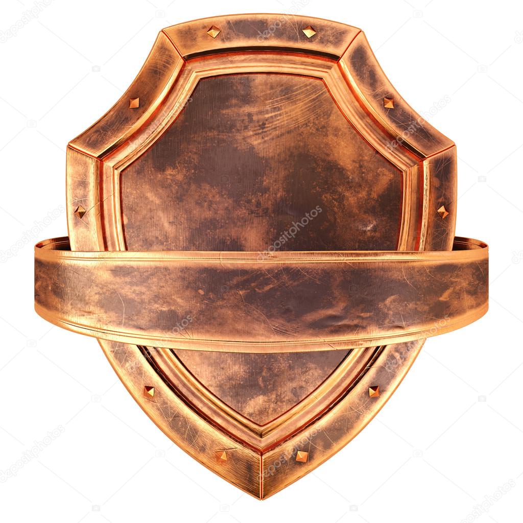 Old antique bronze shield Stock Photo by ©dimdimich 100556404