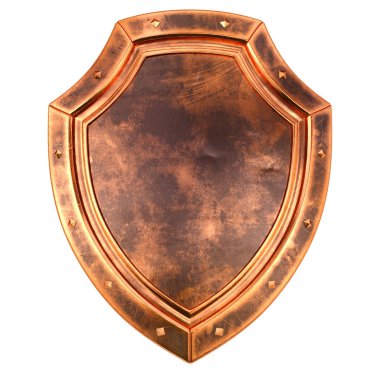eski Antik Bronz kalkan
