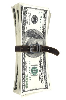 birlikte sıkılmış banknotlar