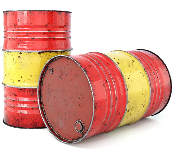 Rusted oil barrels — Stock Photo, Image