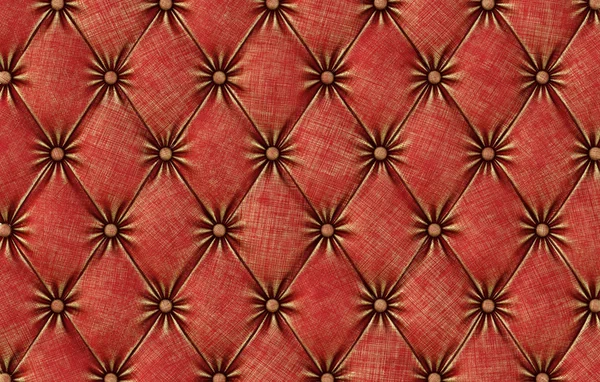Textura de estofos de couro vermelho . — Fotografia de Stock