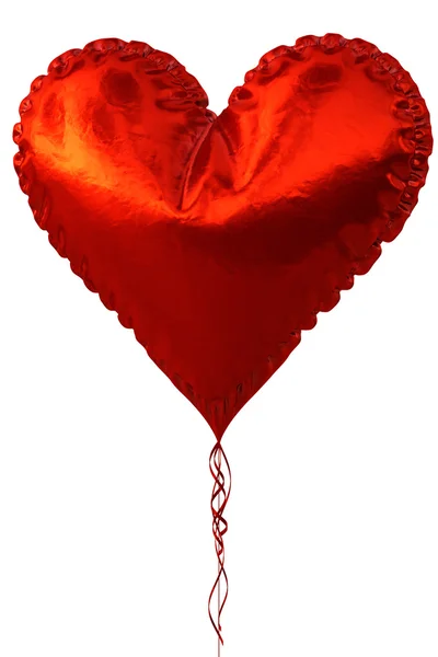 Palloncino cuore rosso — Foto Stock