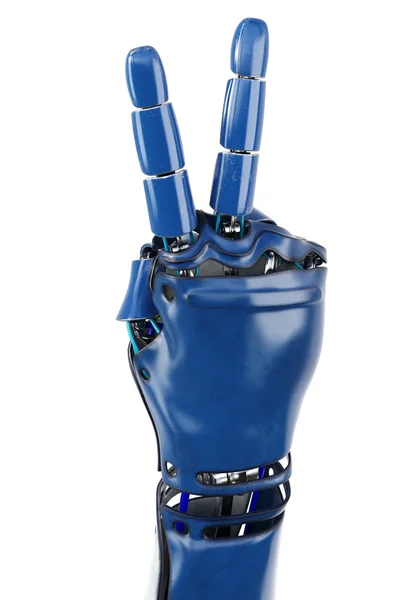 Hand of robot showing number — Stock Photo, Image