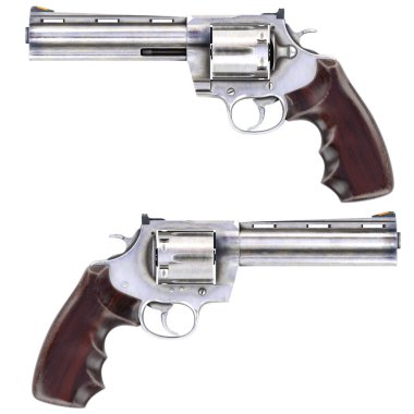 Revolverler izole illüstrasyon.