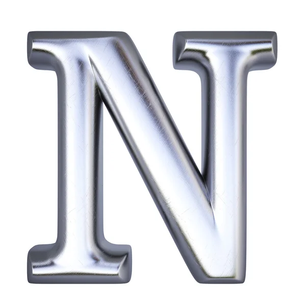 字母表字母 n — 图库照片