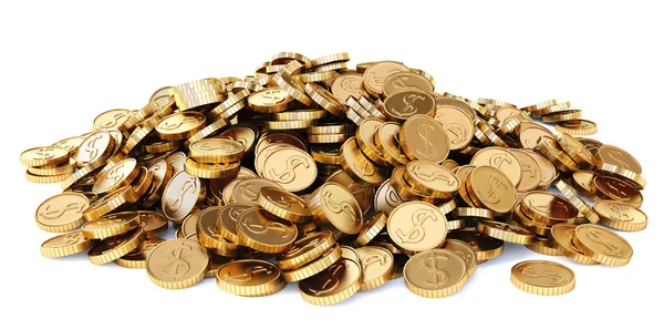 Heap of gold coins — Stock Photo, Image