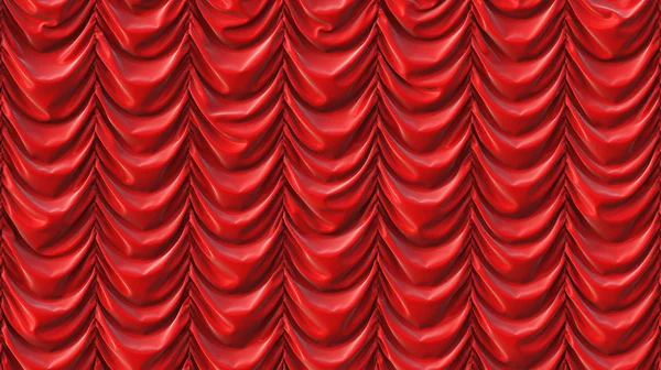 Theatrical red curtain — Stock Photo, Image