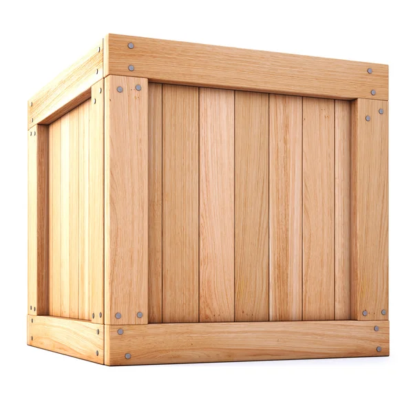 Μεγέθυνση του ξύλινο κουτί — Φωτογραφία Αρχείου