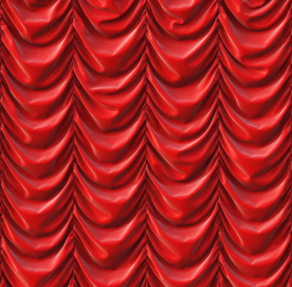 Theatrical red curtain — Stock Photo, Image