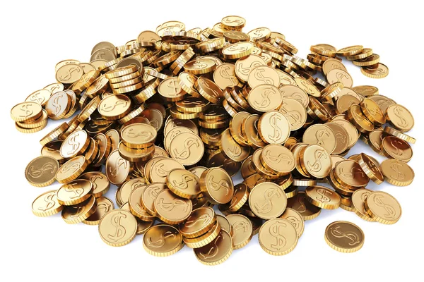 Heap of gold coins. Royalty Free Stock Photos
