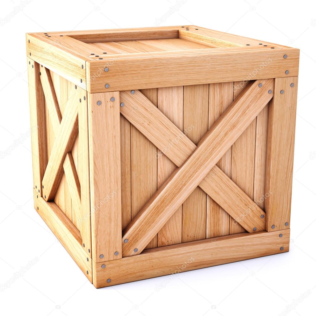 Close-up of wooden box