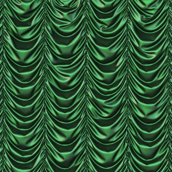 Teatro cortinas verdes — Fotografia de Stock