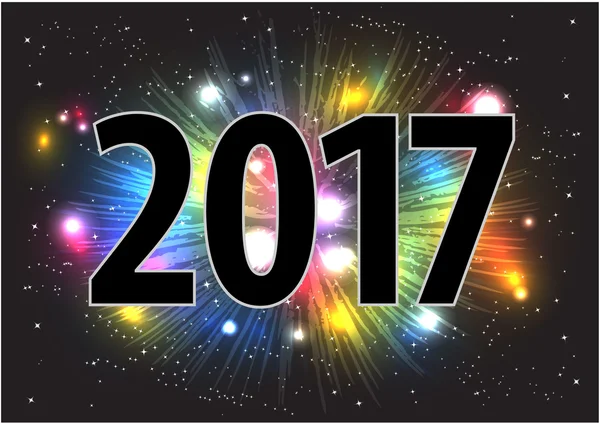 2017 New Year. Design element. — Stock Vector