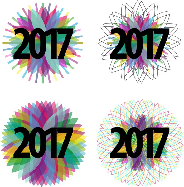 2017 New Year. Design element. — Stock Vector