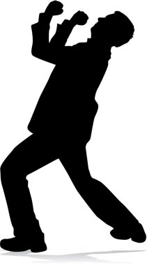 İş adamları. Siluetler kavramsal.