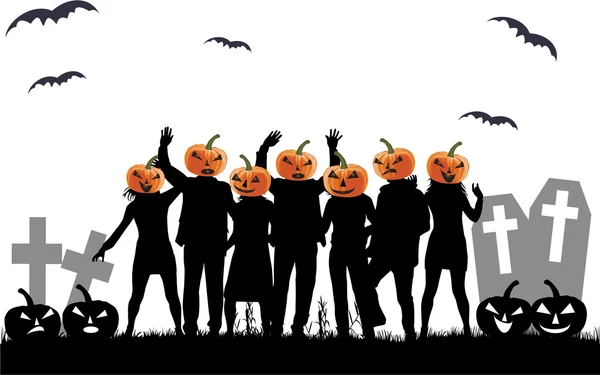 Fête d'Halloween Contexte . — Image vectorielle