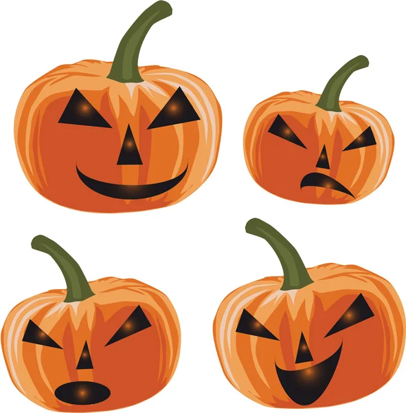 Cara de calabaza — Vector de stock