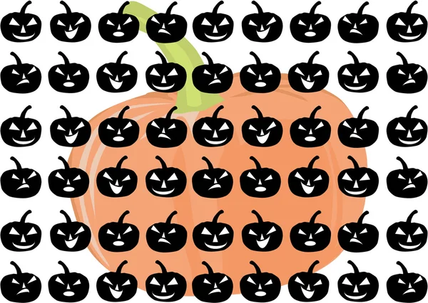 Pumpkin face — Stock Vector