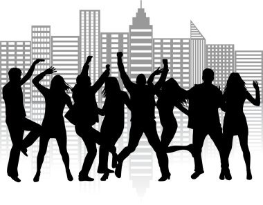 cityscape, komik halklar .