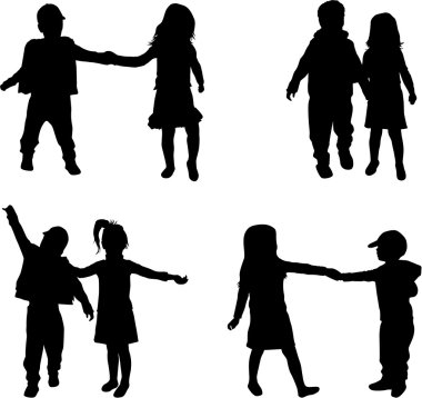 Çocuk Siluetleri 