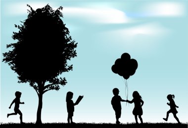 Çocuk Siluetleri