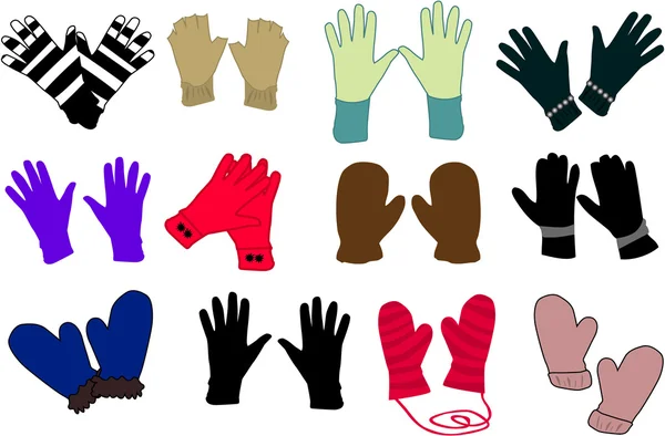 Guantes - Vector — Vector de stock