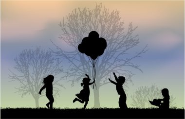 Çocuk Siluetleri