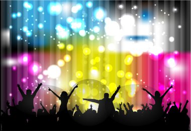 Dans eden insanlar siluetleri