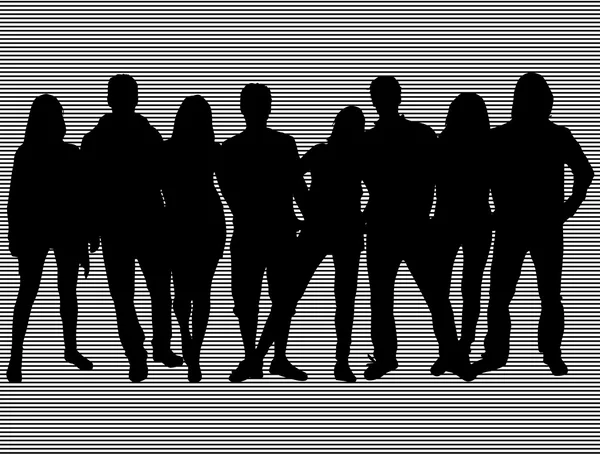 Grupo de personas — Vector de stock