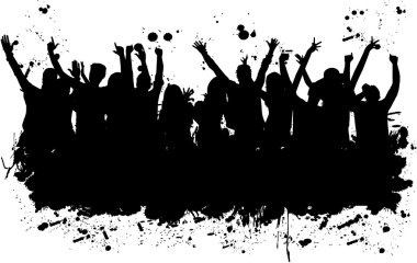 Dans eden insanlar siluetleri