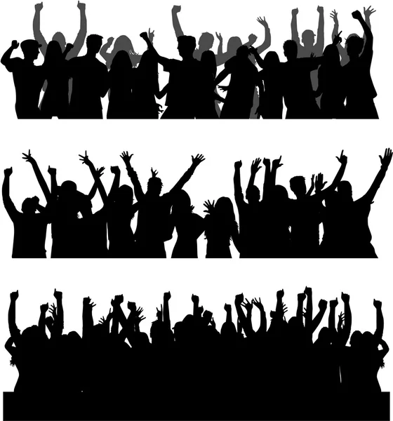 Dancing silhouettes — Stock Vector
