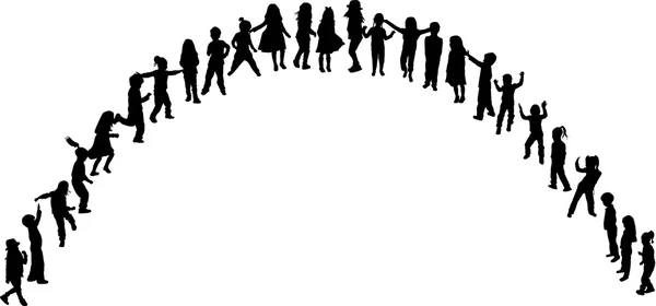 Silhouettes conceptuelles des personnes  . — Image vectorielle