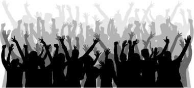 Dans eden insanlar siluetleri.