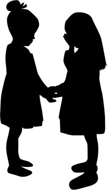 kızların Silhouettes.