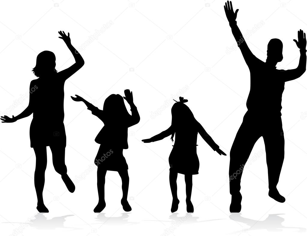 Dancing people silhouettes. Stock Vector Image by ©pablonis #98910024