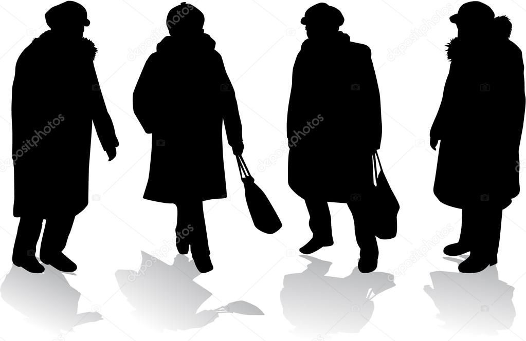 Women silhouettes.Conceptual illustration