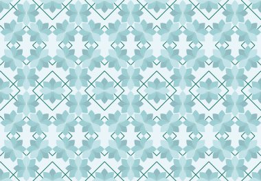 Yumuşak Mavi Yaprak Şebekesi Kusursuz Desen