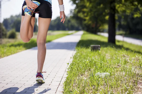 Joggen in de ochtend — Stockfoto