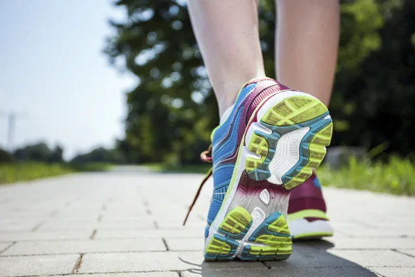 Joggen in de ochtend — Stockfoto