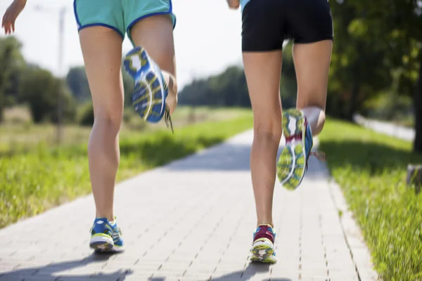 Jogging på morgonen — Stockfoto