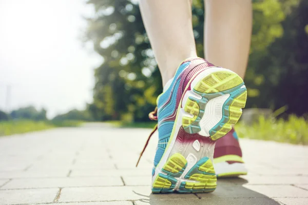 Jogging på morgonen — Stockfoto