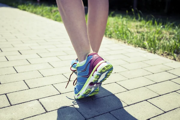 Joggen in de ochtend — Stockfoto