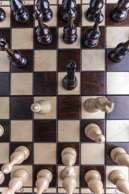 satranç taşları oyun tahtası