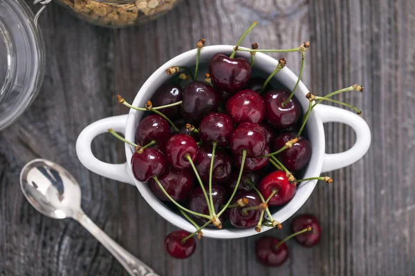 Desert delicios de căpșuni și cireșe — Fotografie, imagine de stoc