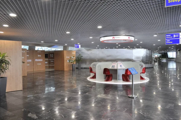 Minsk Belarus Juni 2016 Interieur Van Terminal Nationale Luchthaven Van — Stockfoto