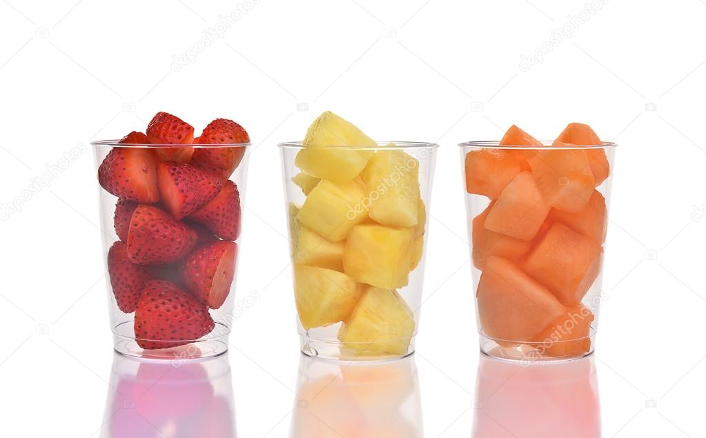 Three Fruit Cups Stock Photo Image By C Scukrov