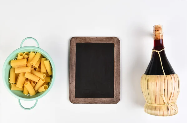 Pasta Chianti schoolbord — Stockfoto